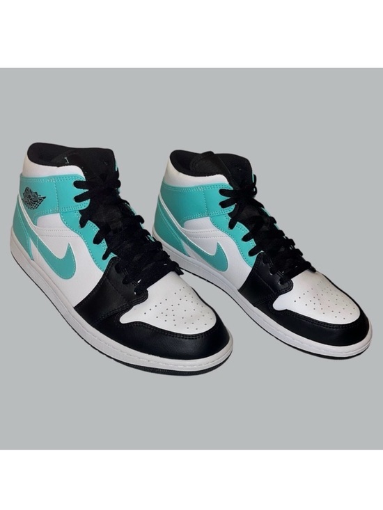 Jordan Other - Nike Air Jordan 1 Mid Tropical Twist Teal Black High-Top 10.5 Sneakers554724-132